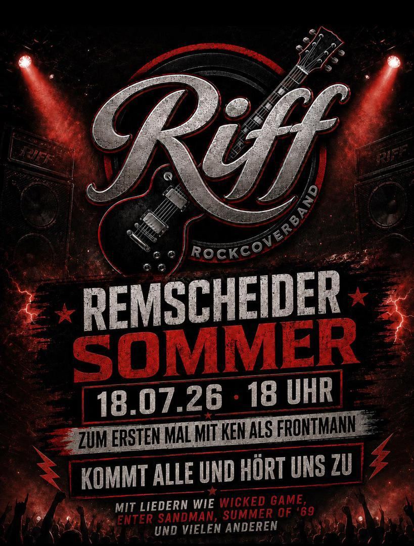 Plakat: Riff beim Remscheider Sommer